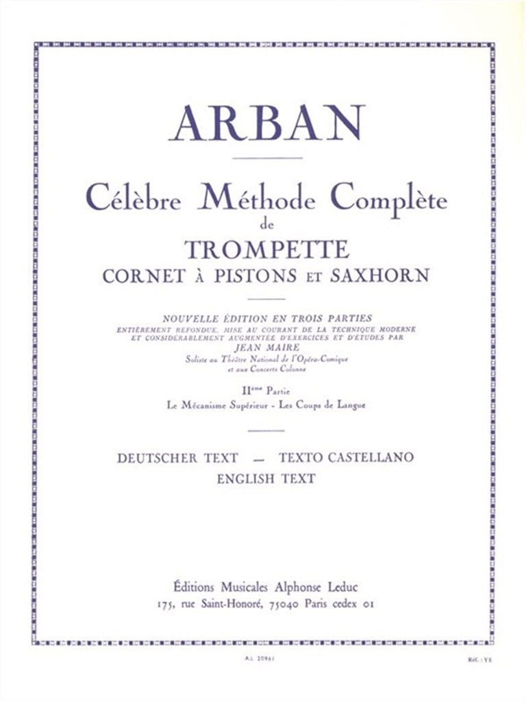 Célèbre Méthode Complète de Trompette - Volume 2